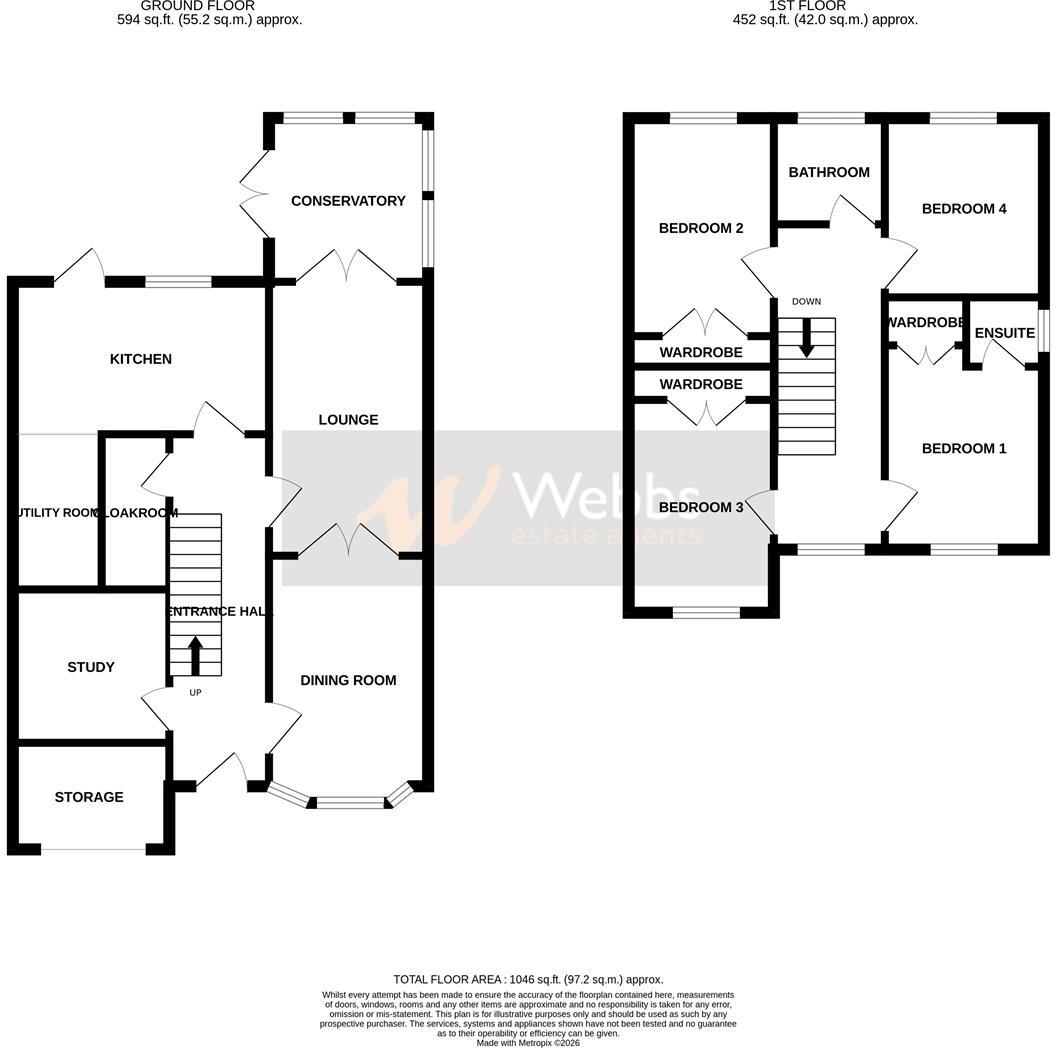 Mere Croft, Norton Canes, Cannock floorplan