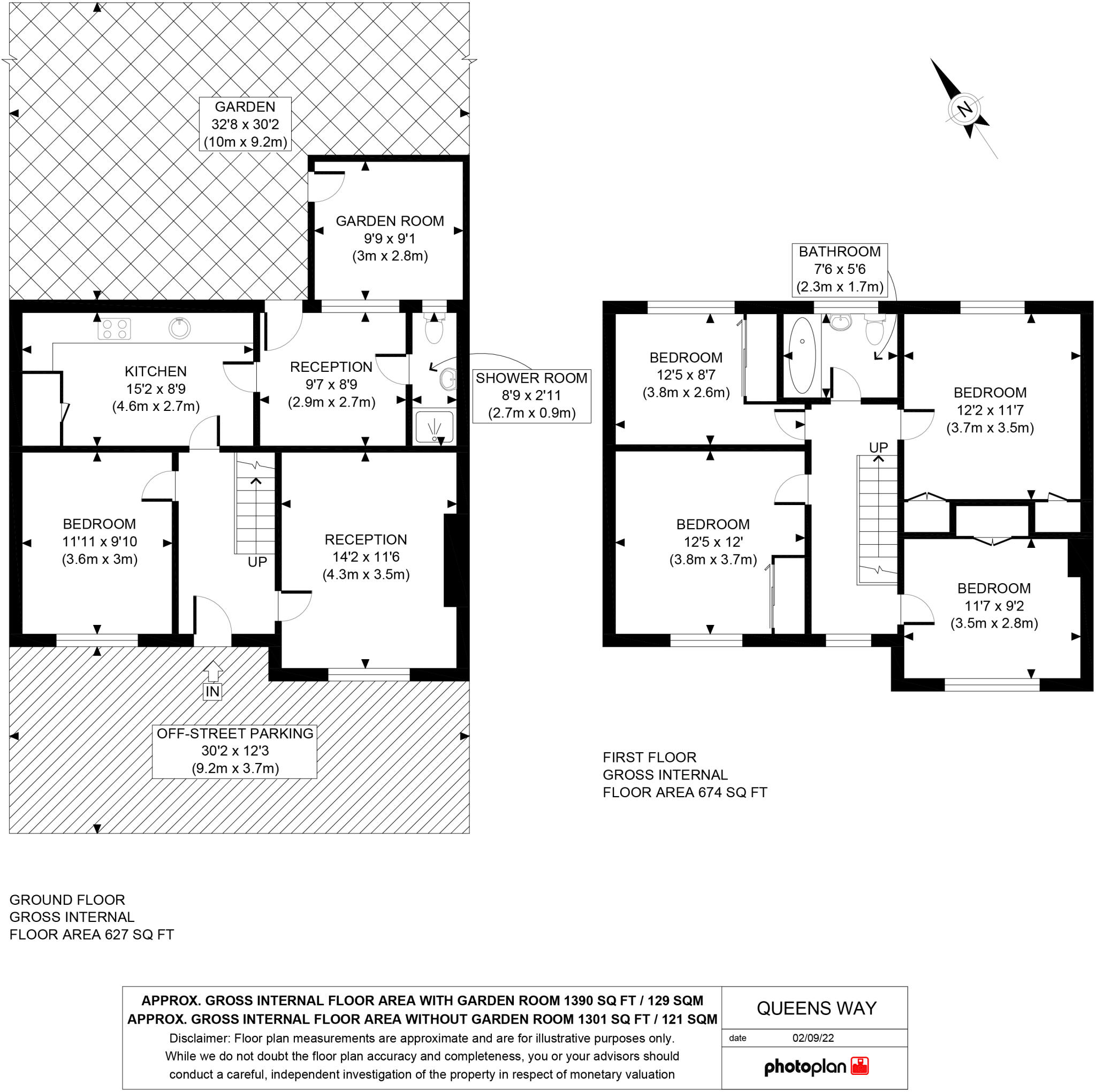 80 Queensway, Leamington Spa, CV31 3QY floorplan