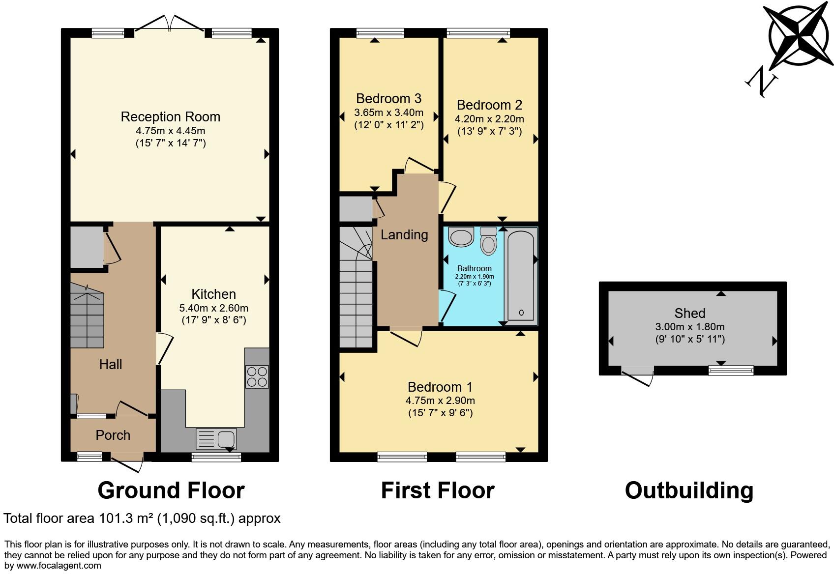 9, James Lane, London floorplan