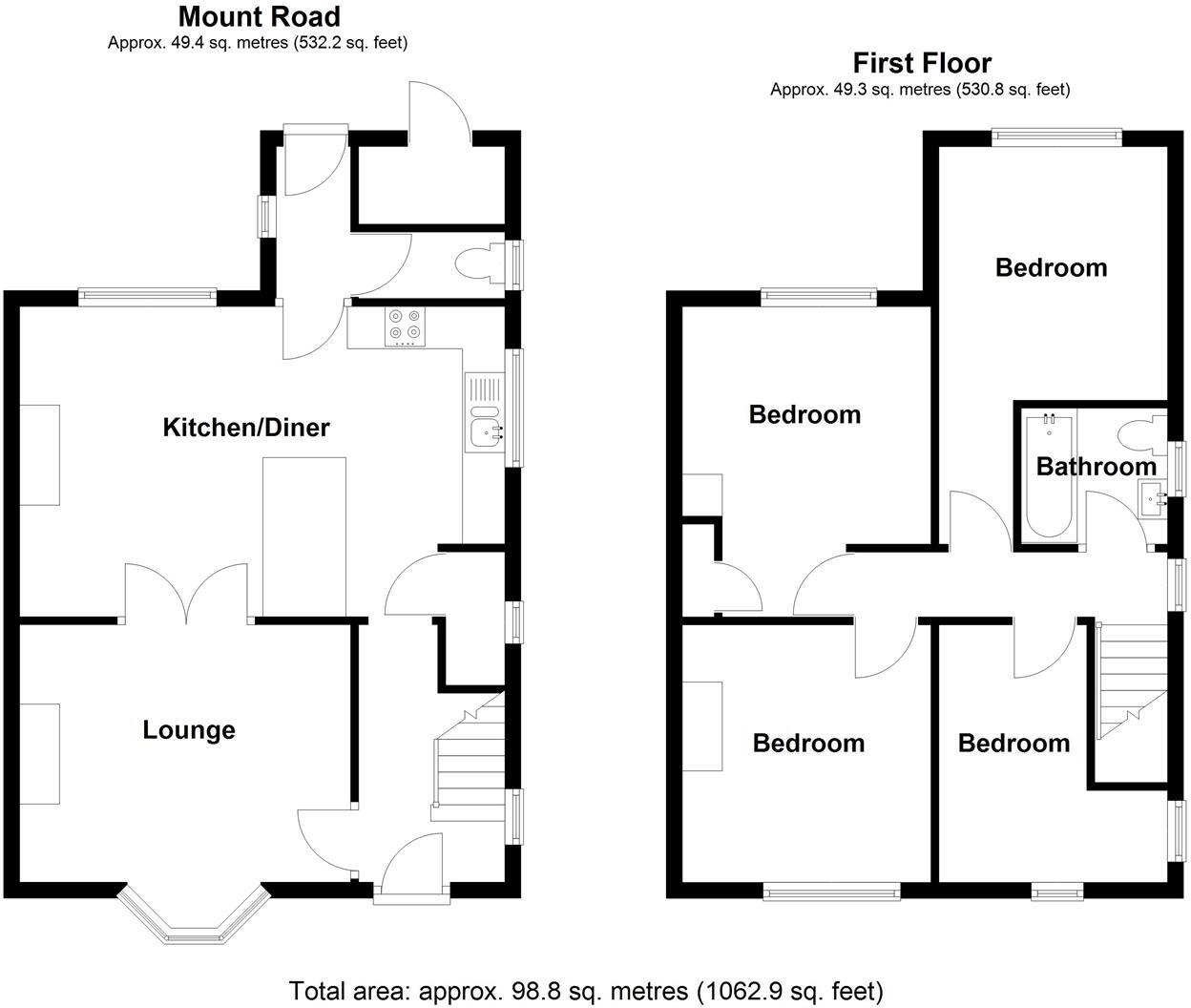 Mount Road , Pelsall floorplan