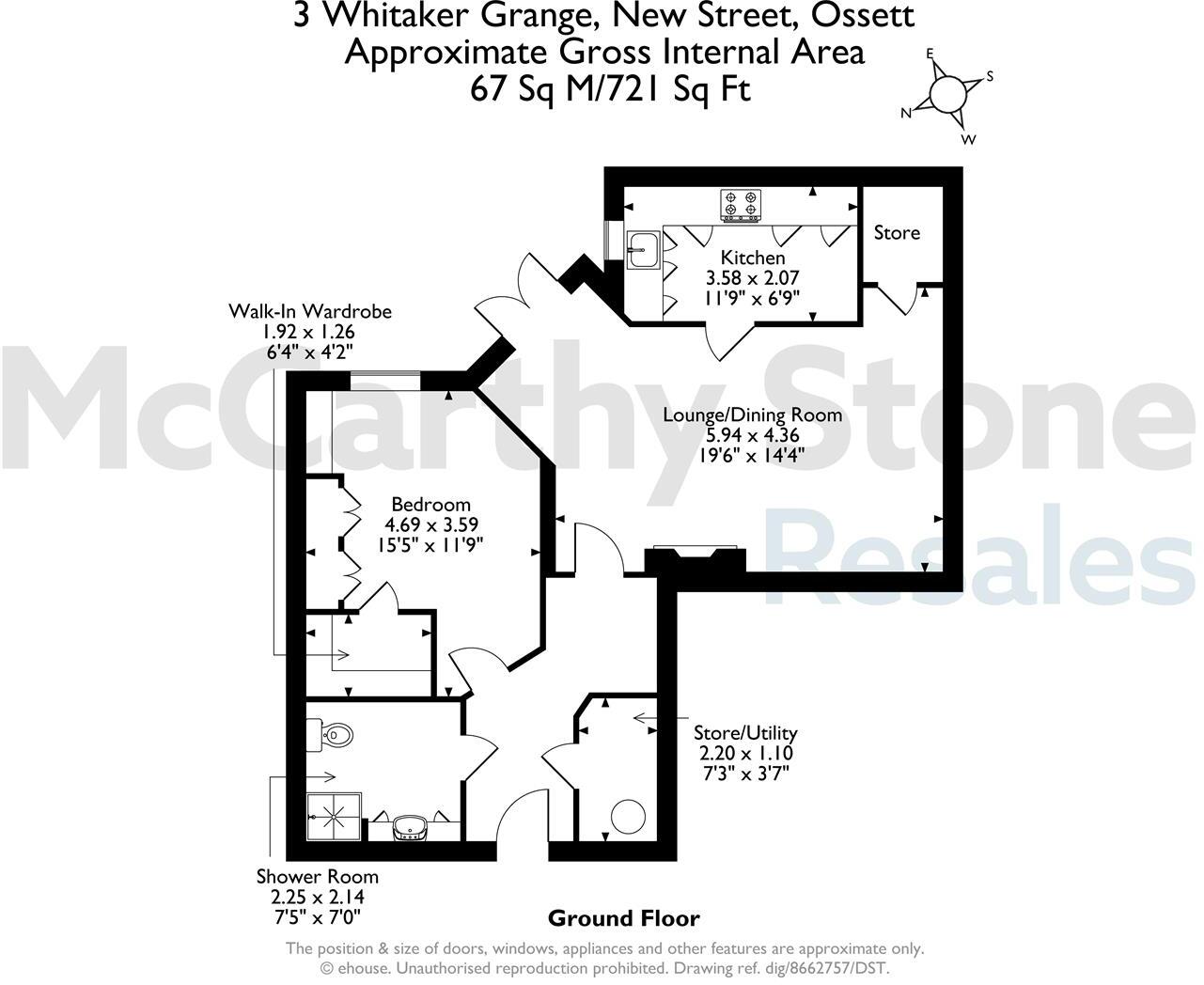 Whitaker Grange New Street, Ossett floorplan