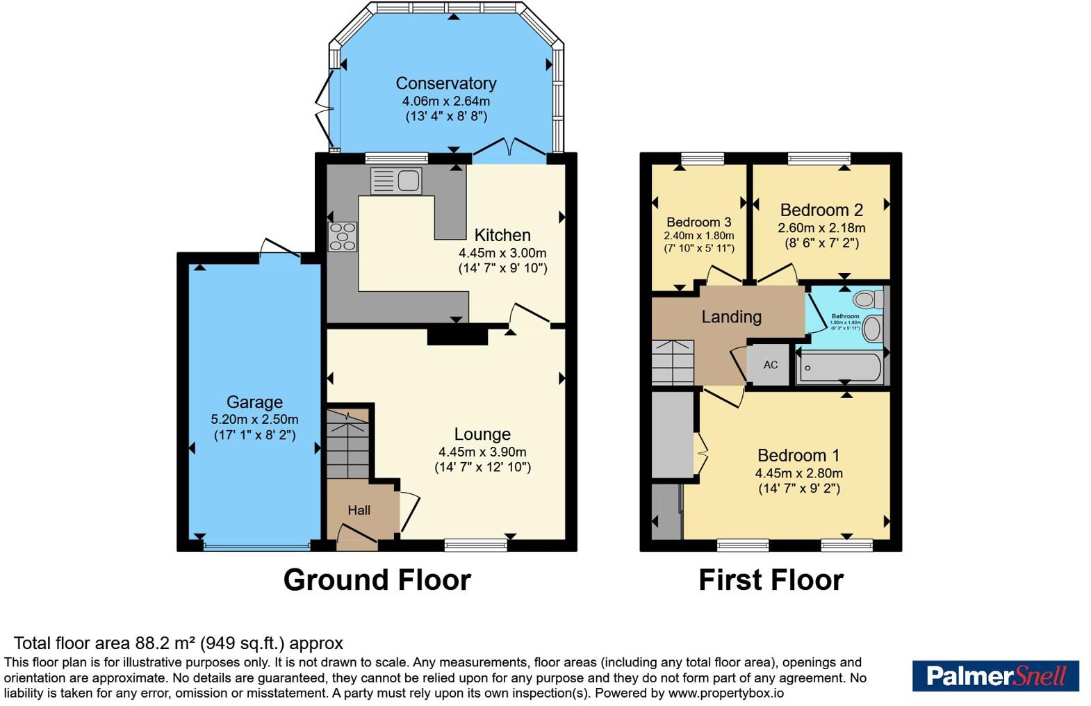Portesham Gardens, MUSCLIFF, Bournemouth, Dorset, BH9 floorplan