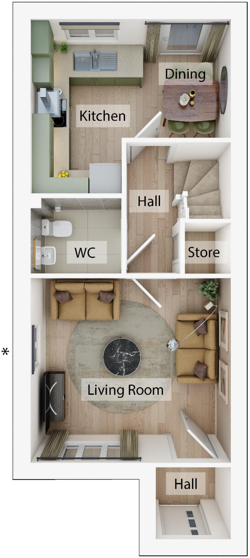 York Way, 
Northampton, 
Northamptonshire, 
NN5 6UX floorplan