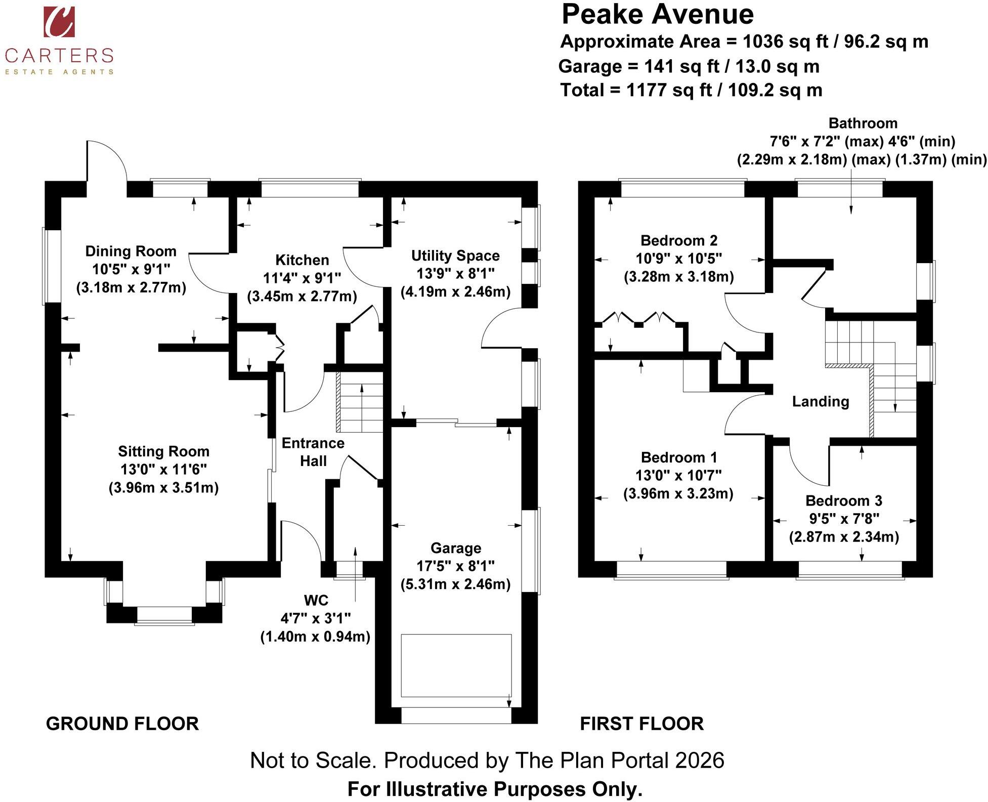 Peake Avenue, Nuneaton, CV11 floorplan