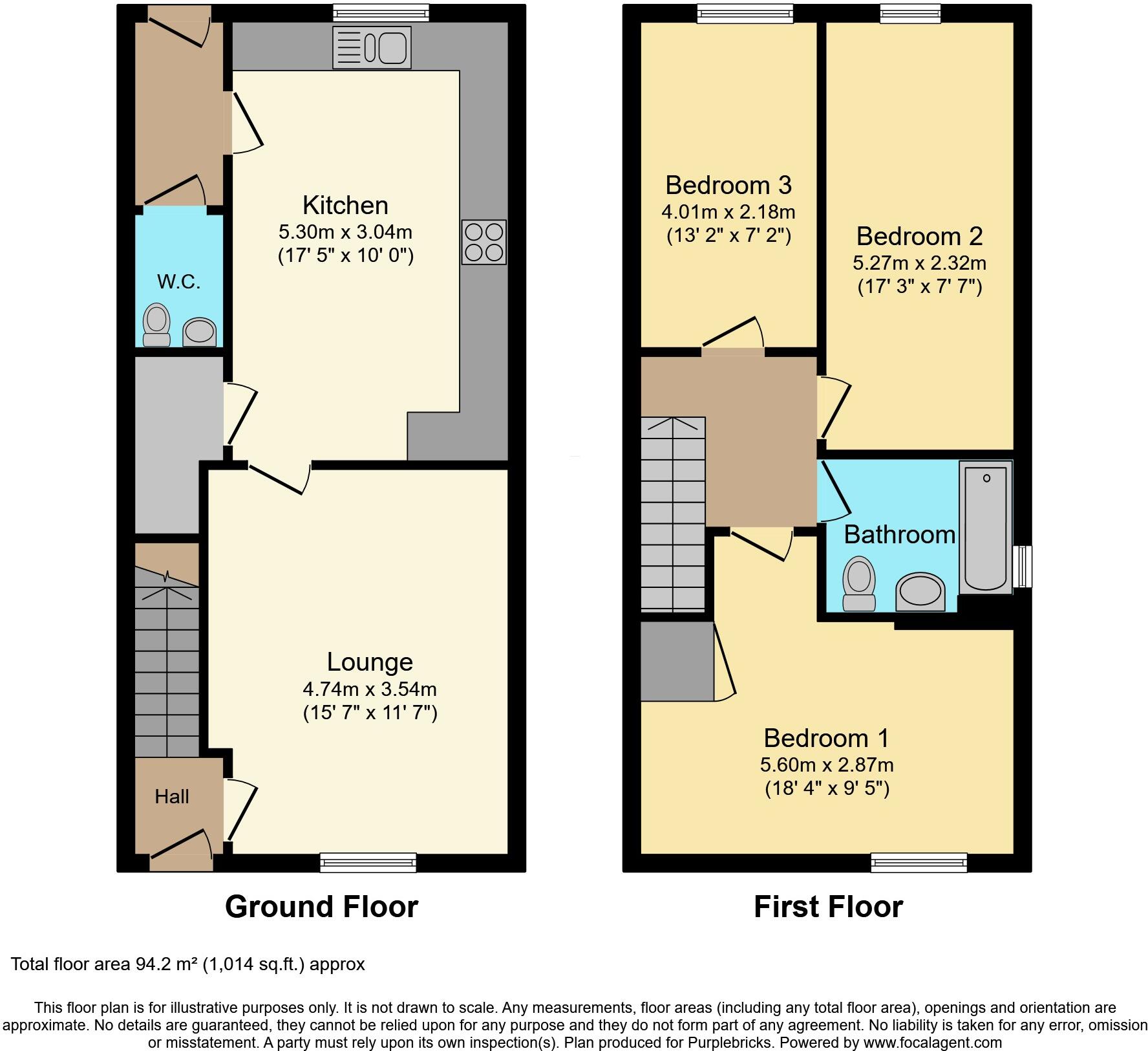 Batt Drive, Taunton, TA2 floorplan