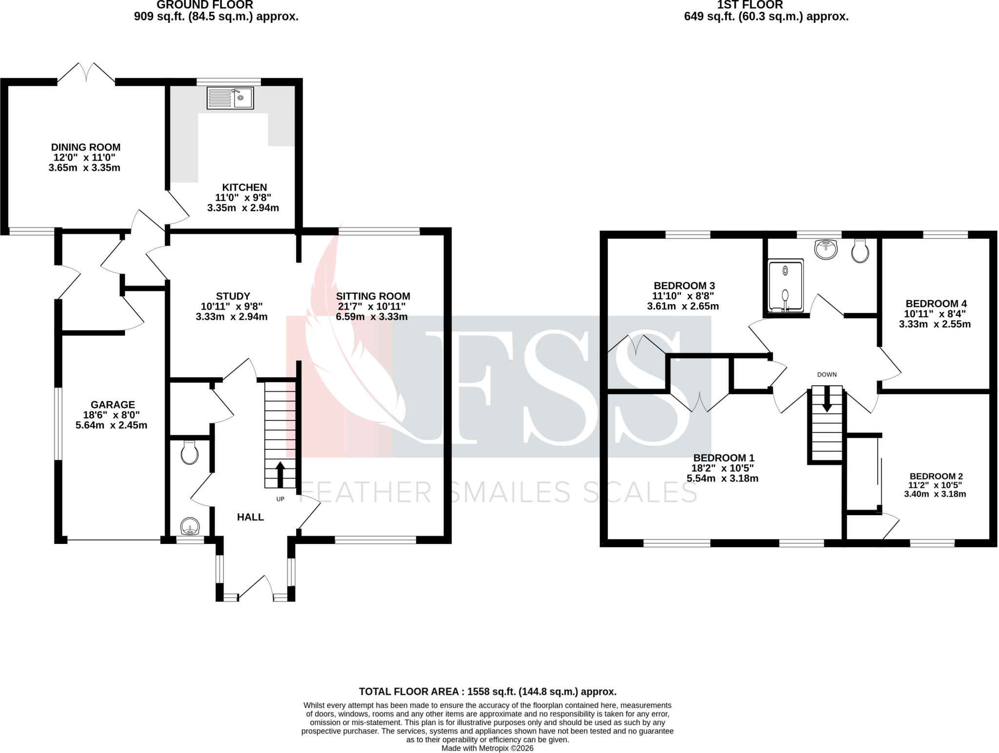 Leadhall Close, Harrogate, North Yorkshire, HG2 floorplan