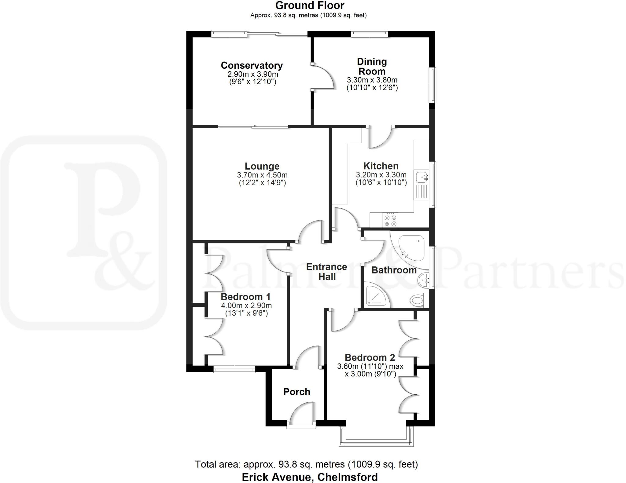 Erick Avenue, Broomfield, Chelmsford, Essex, CM1 floorplan