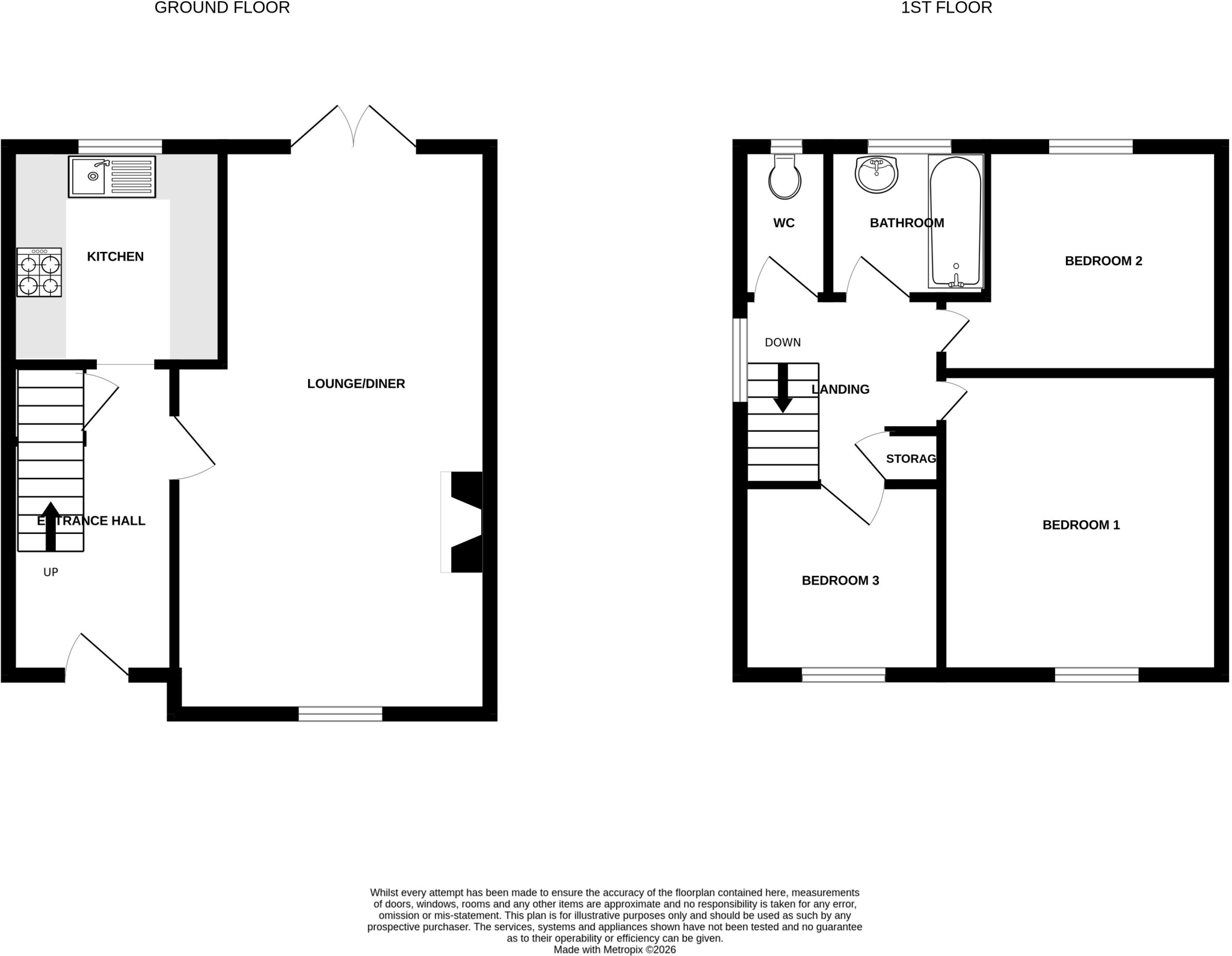 Bull Lane, Tiptree  floorplan