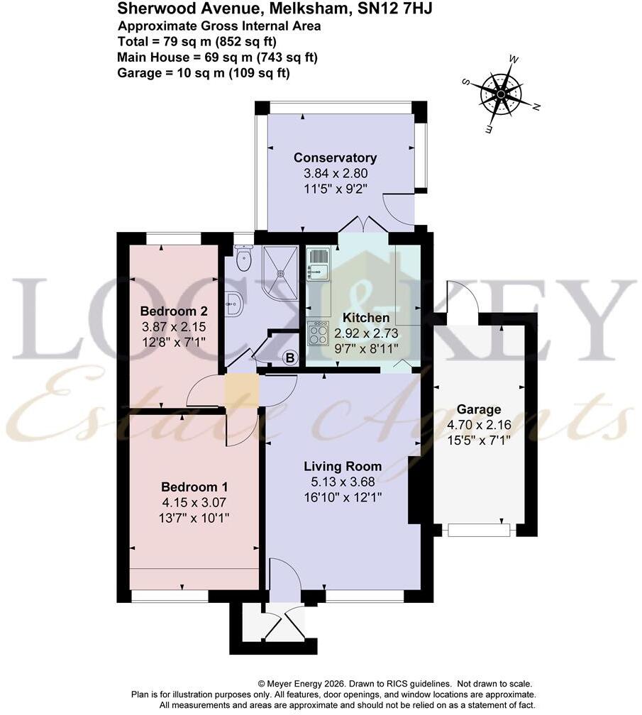 Sherwood Avenue, Melksham floorplan