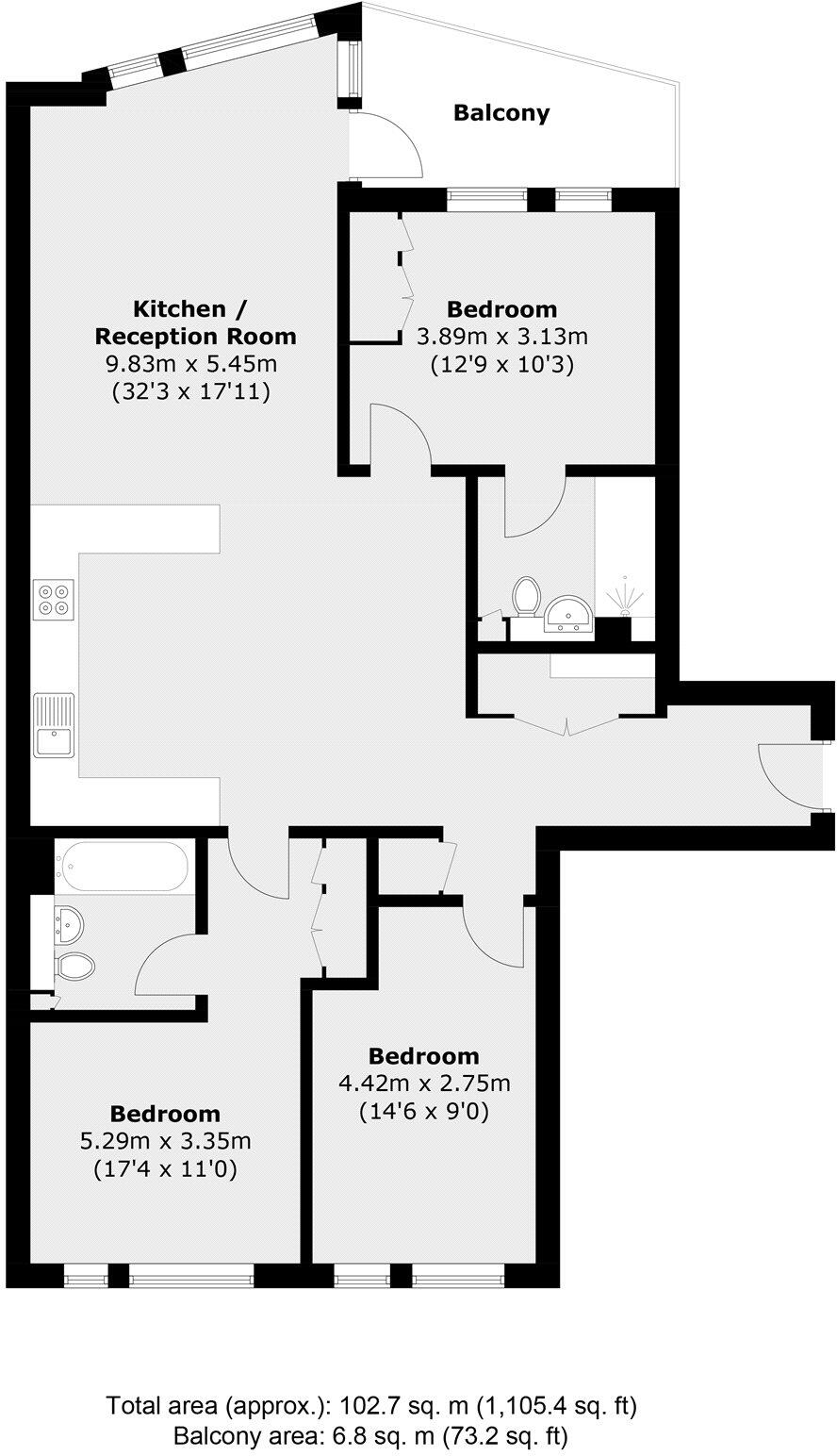 Gasholder Place, London, SE11 floorplan