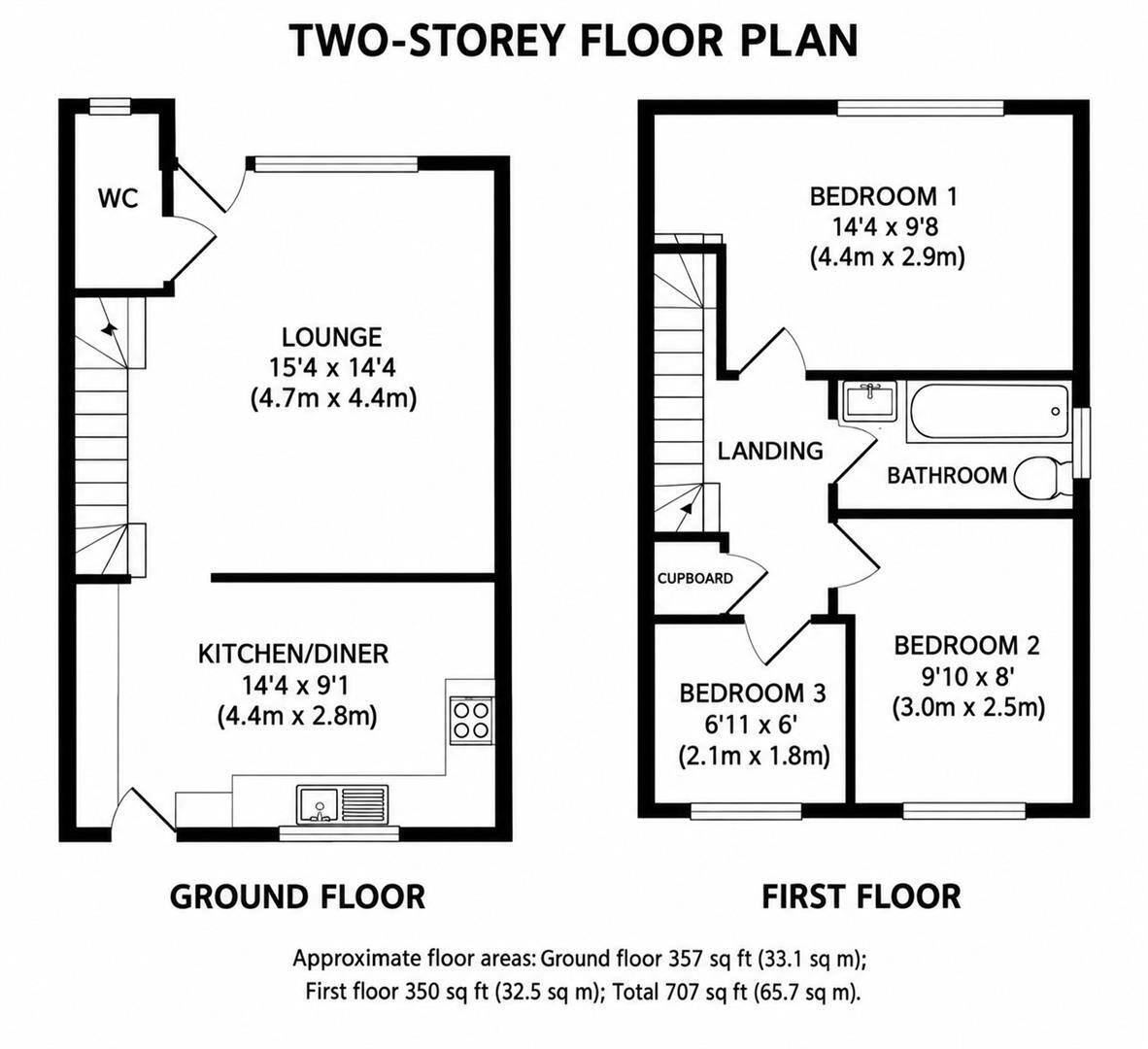The Street, Beck Row, Bury St. Edmunds floorplan