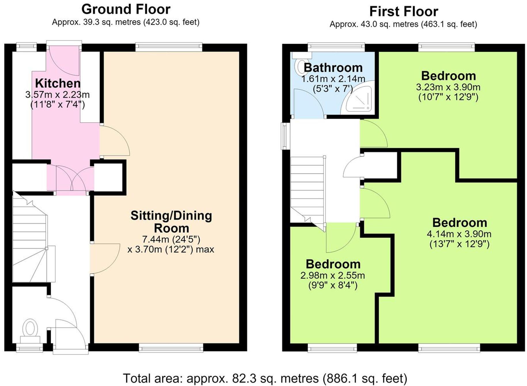 Norfolk Close, Hindley, WN2 floorplan