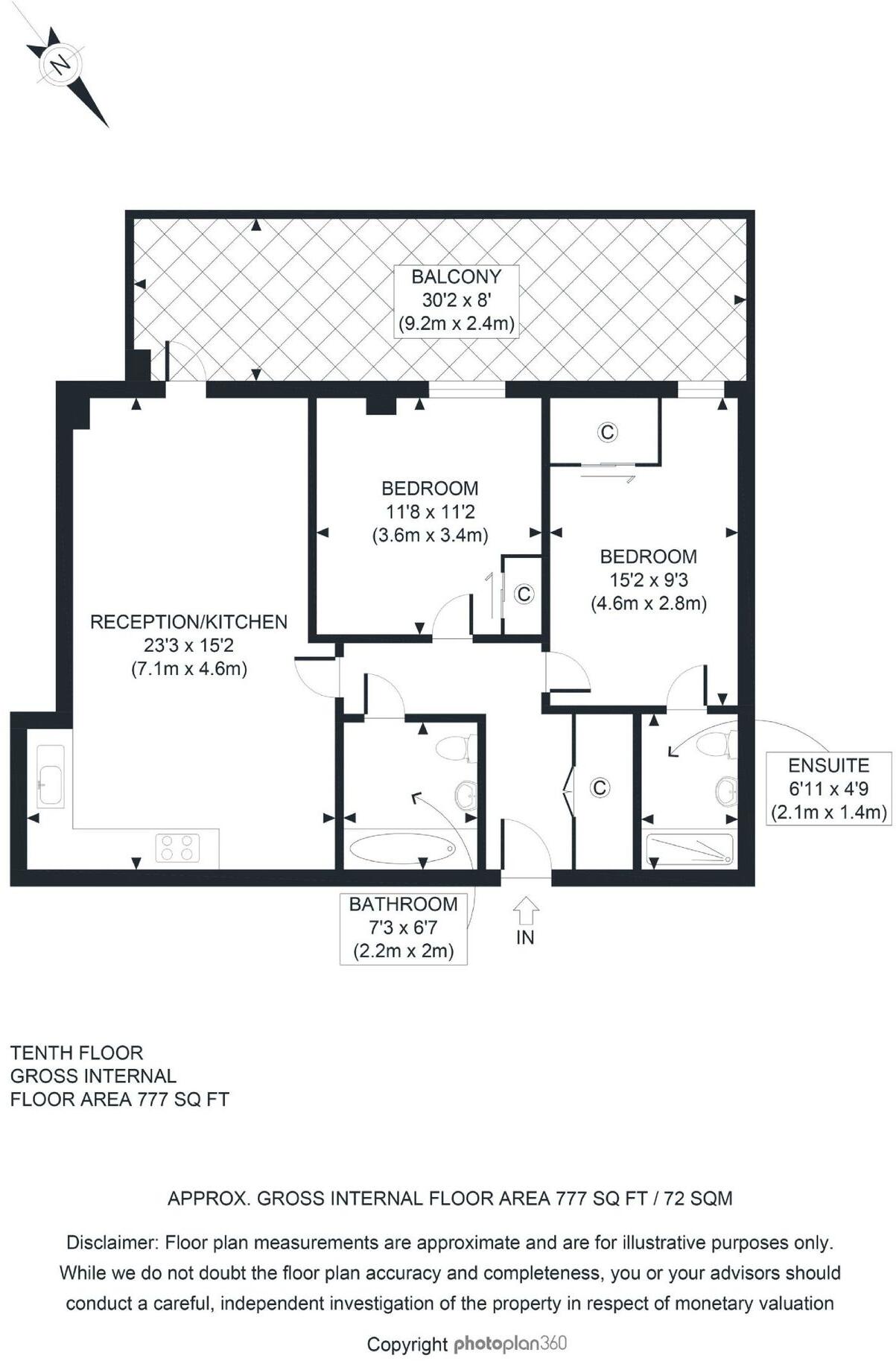 17 Bessemer Place, London, SE10 floorplan