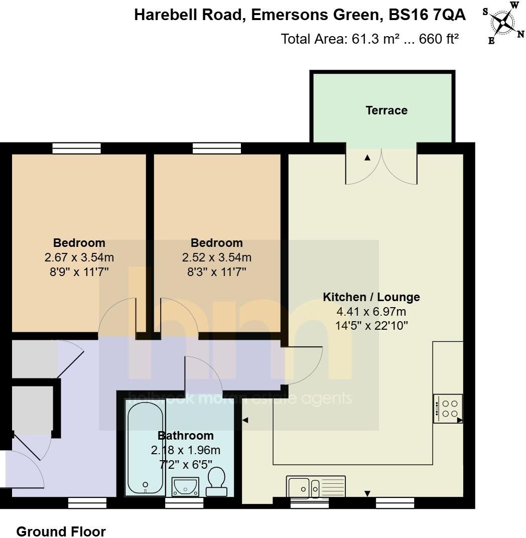 Harebell Road, Lyde Green floorplan