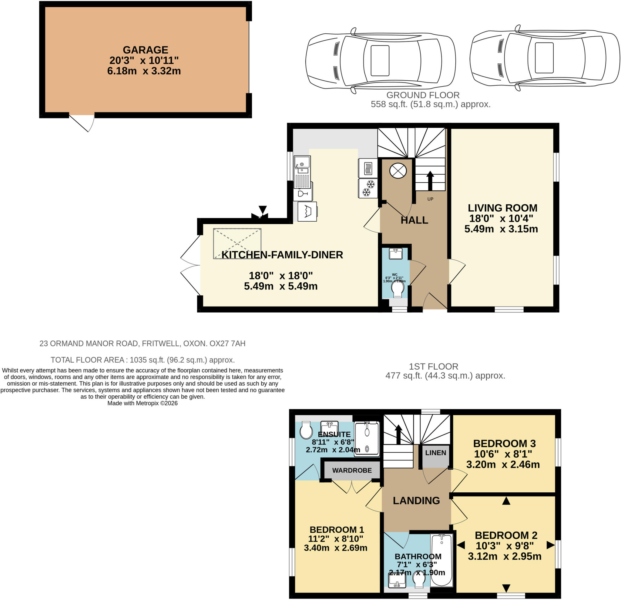 Ormond Manor Road, Fritwell, Oxfordshire OX27 7AH floorplan