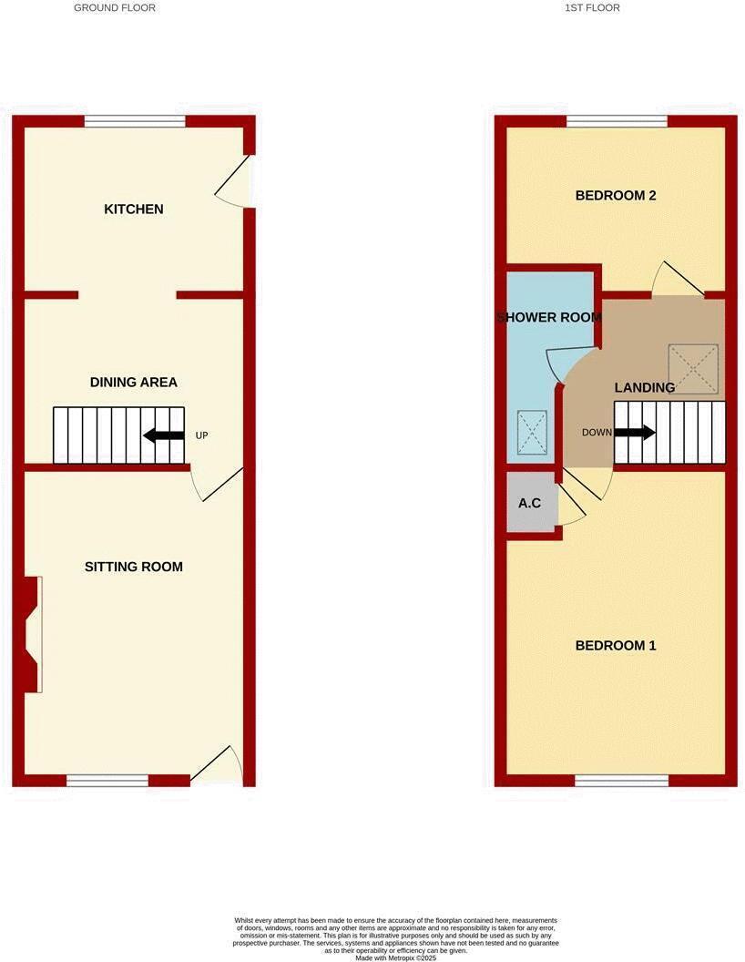 Rose cottage, Brierley floorplan