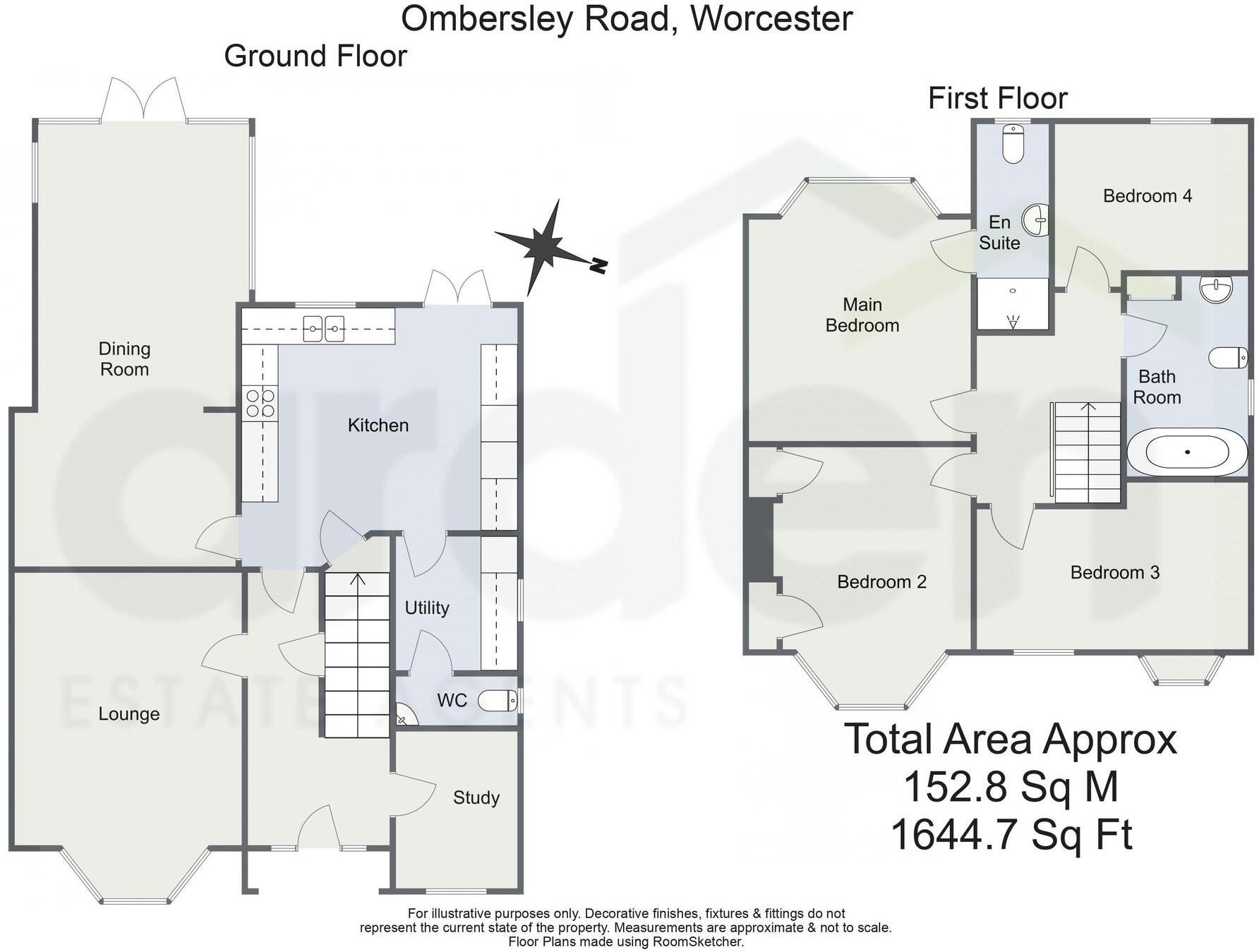Ombersley Road, Worcester, WR3 floorplan