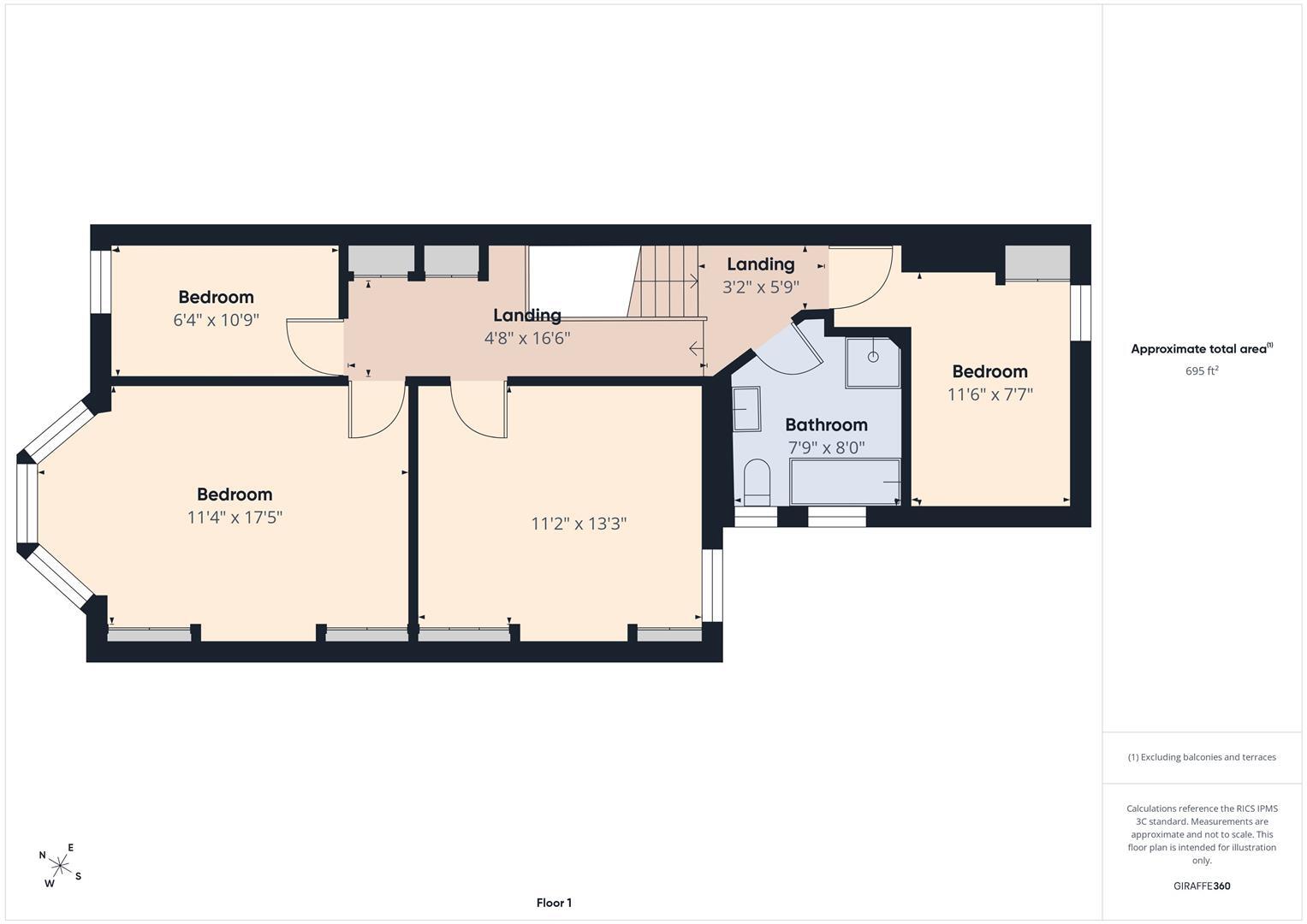 Eastbourne Gardens, Whitley Bay floorplan