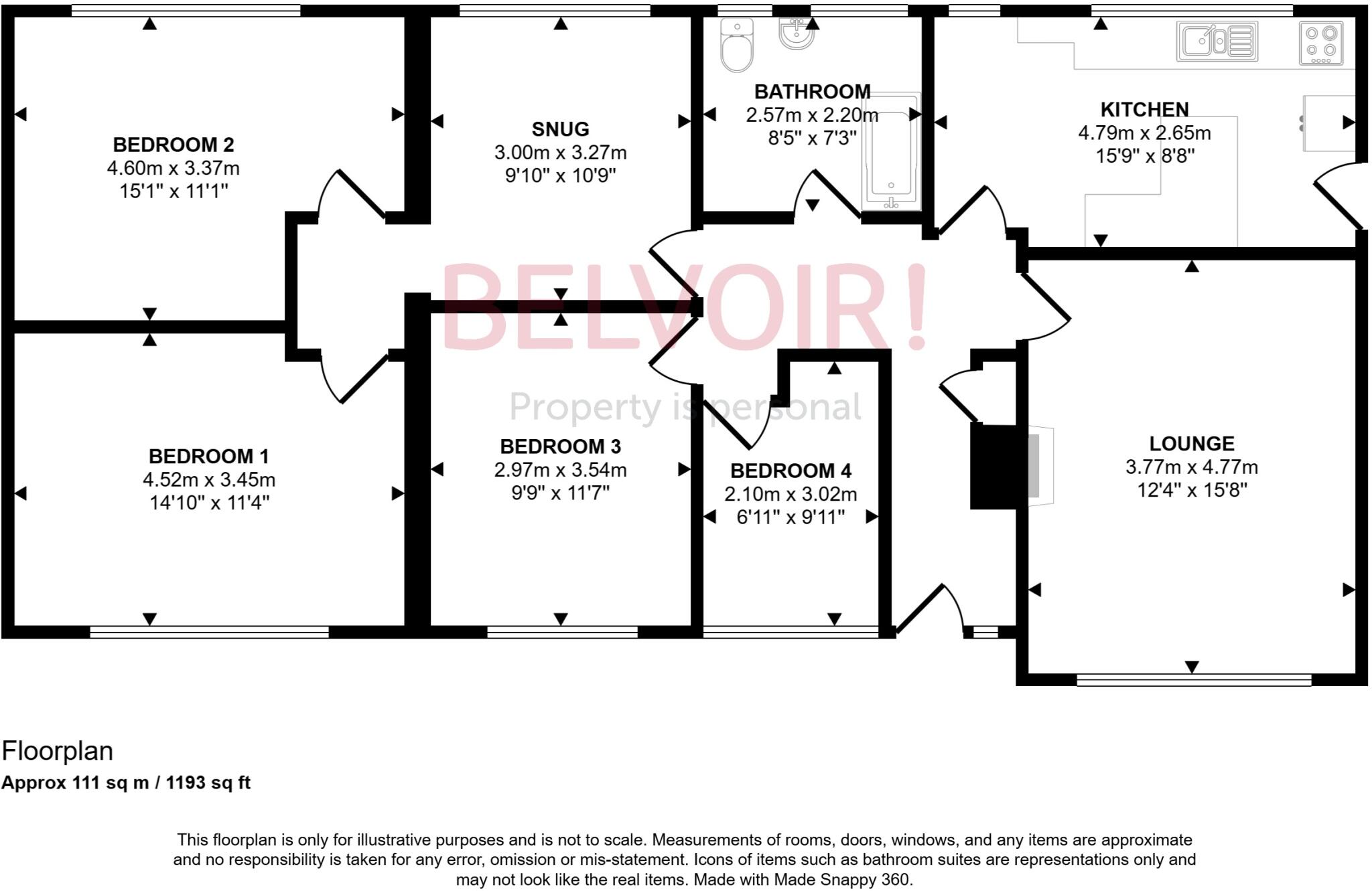 High Road, Moulton, PE12 floorplan