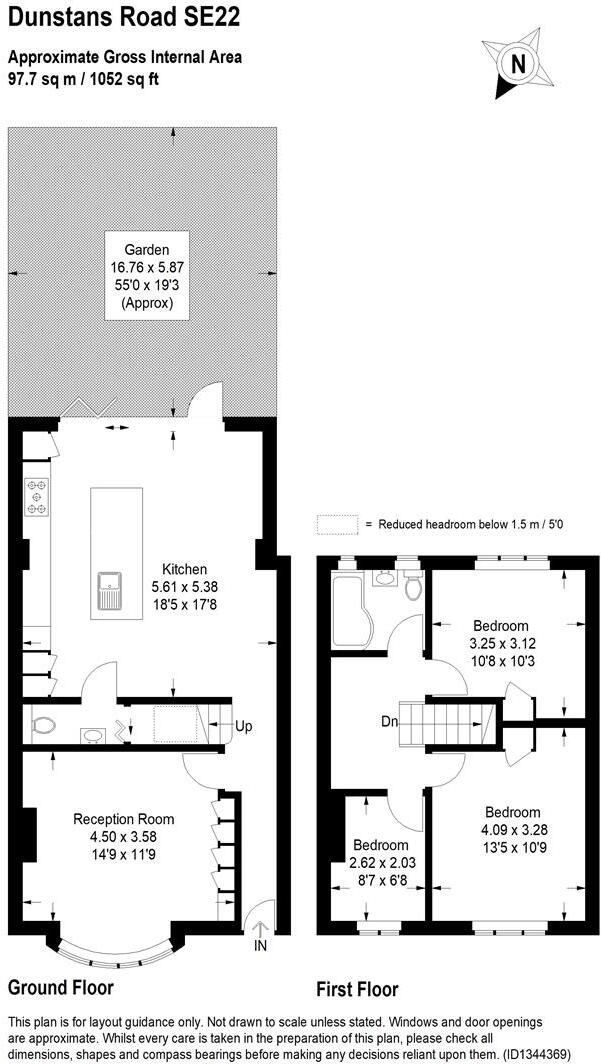 Dunstans Road, London floorplan