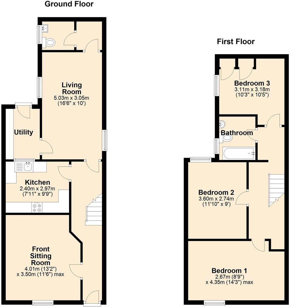Cae Ffridd, Tanygrisiau floorplan