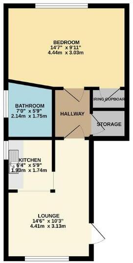 81A High Street, Canvey Island, Essex, SS8 7RE floorplan