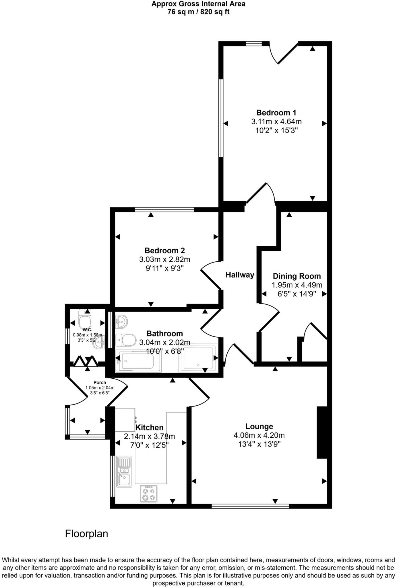 Deansfield Close, Armthorpe, DN3 floorplan