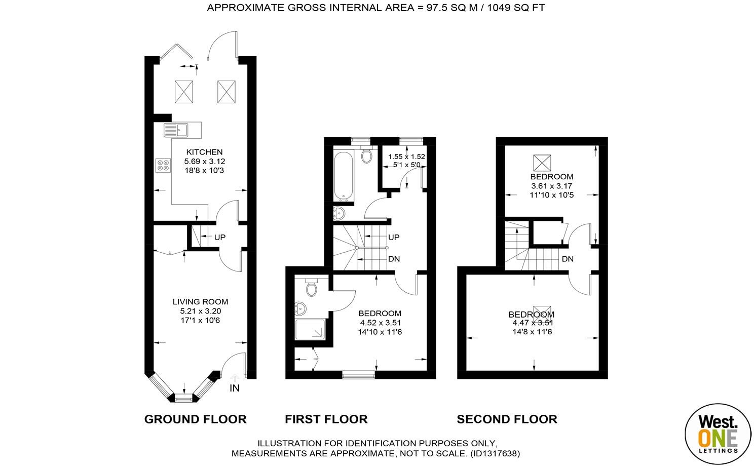 93 Onslow Road, Hunters Bar, S11 floorplan