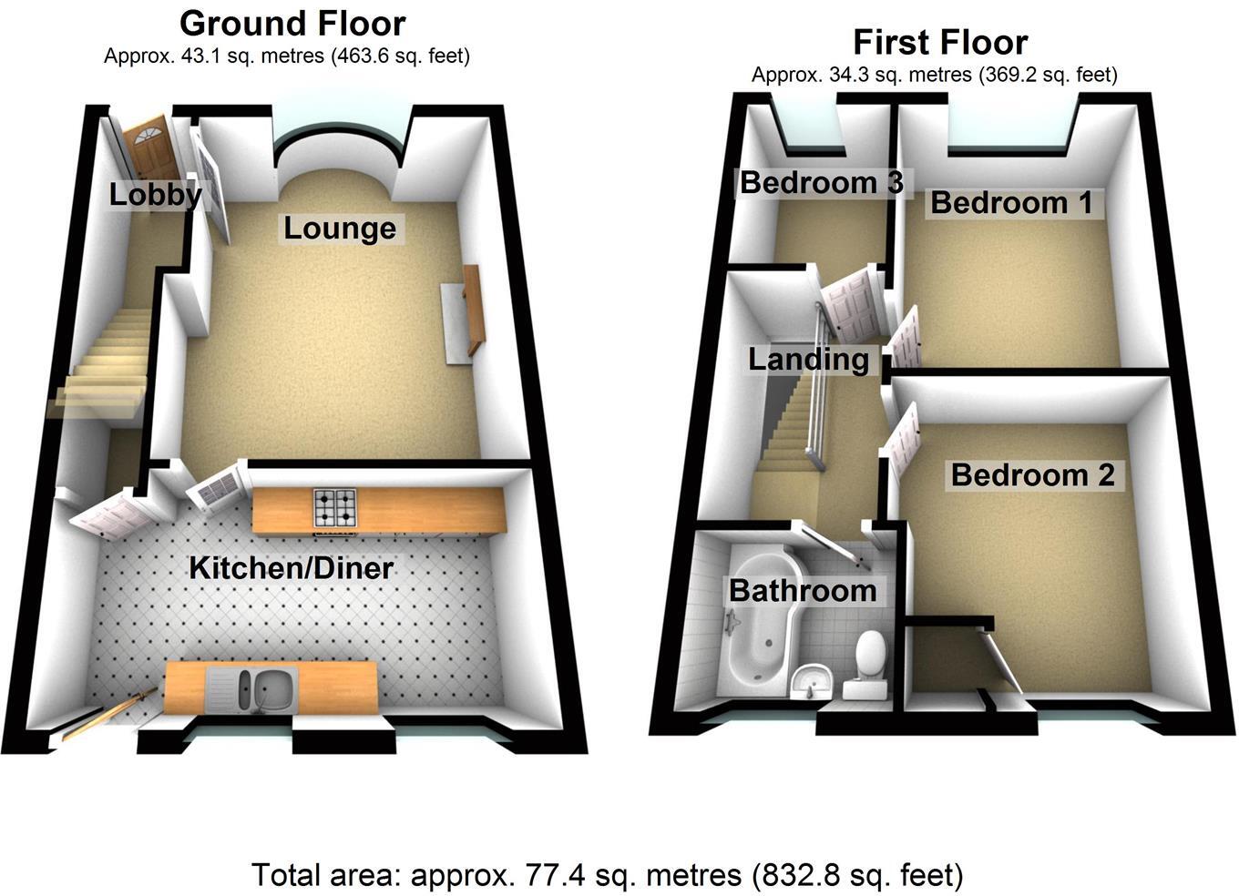 Bowood Road, Elland floorplan