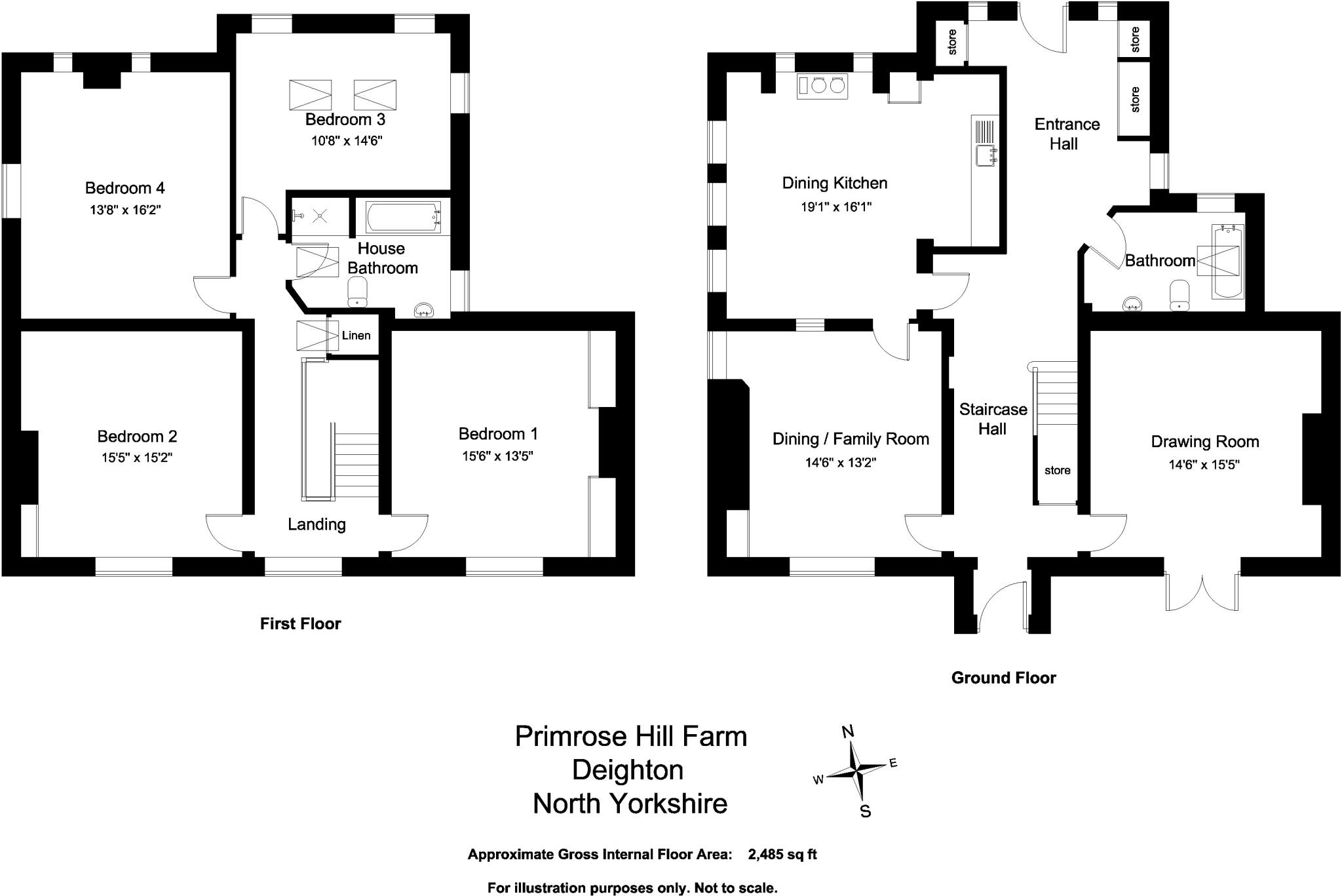 York Road, Deighton, York, North Yorkshire floorplan
