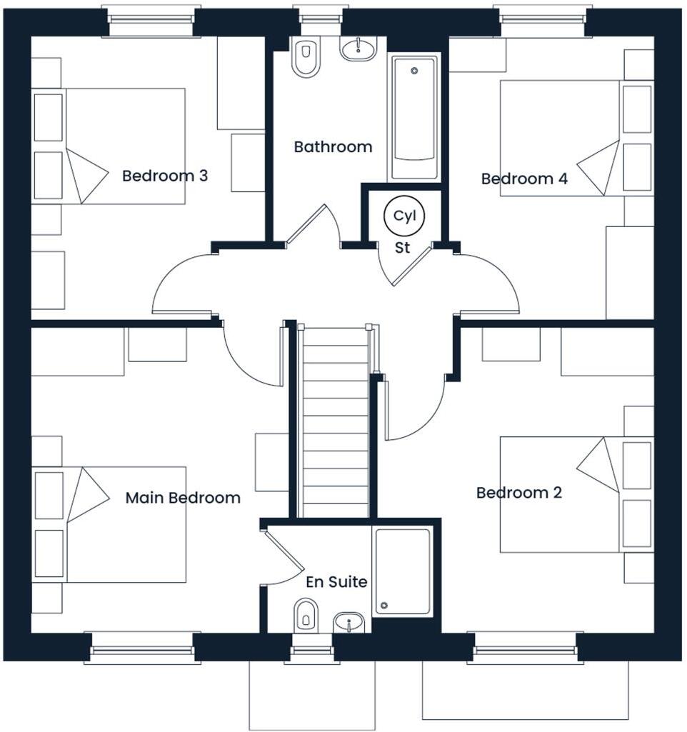2 Barley Villas floorplan
