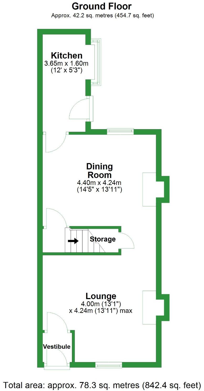 Jubilee Street, Read, Lancashire, BB12 floorplan