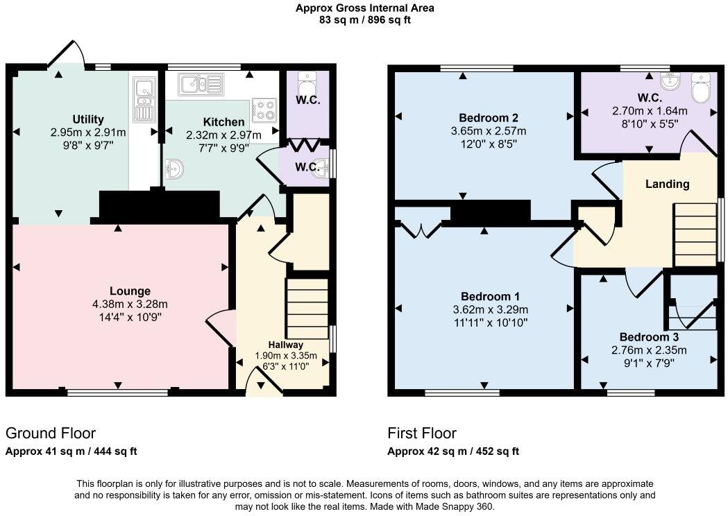 25 Lon-Y-Parc, Caerau, Maesteg, Mid Glamorgan, CF34 0YE floorplan