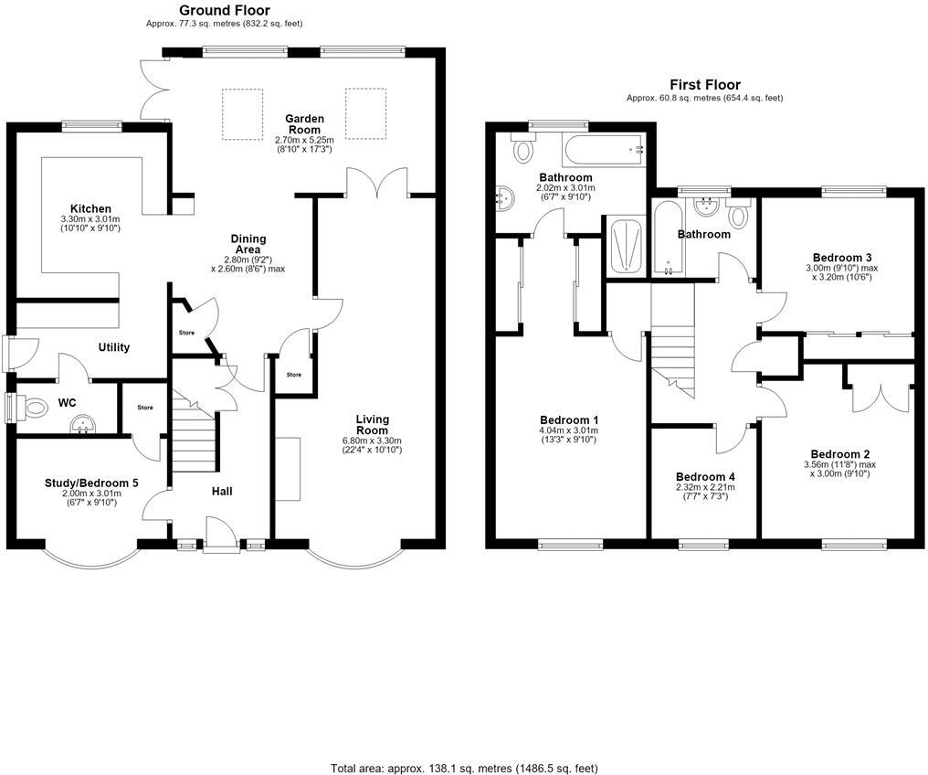 Drayton Gardens, Sutton Farm, Shrewsbury floorplan