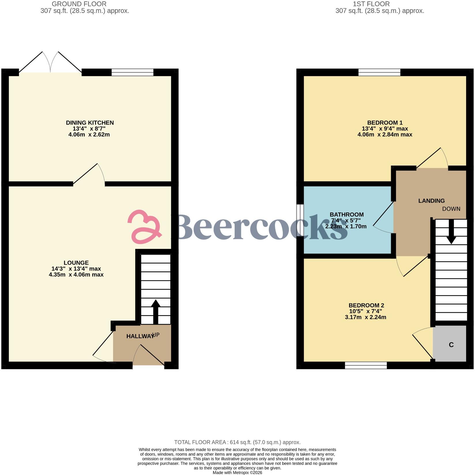22, Hemble Way, Kingswood, Hull, HU7 3ET floorplan