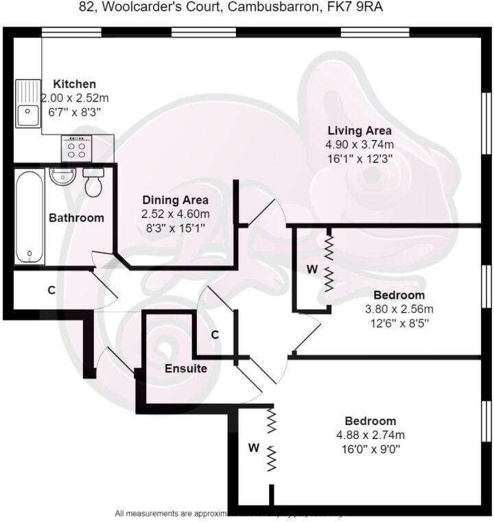 82 Woolcarders Court Cambusbarron floorplan