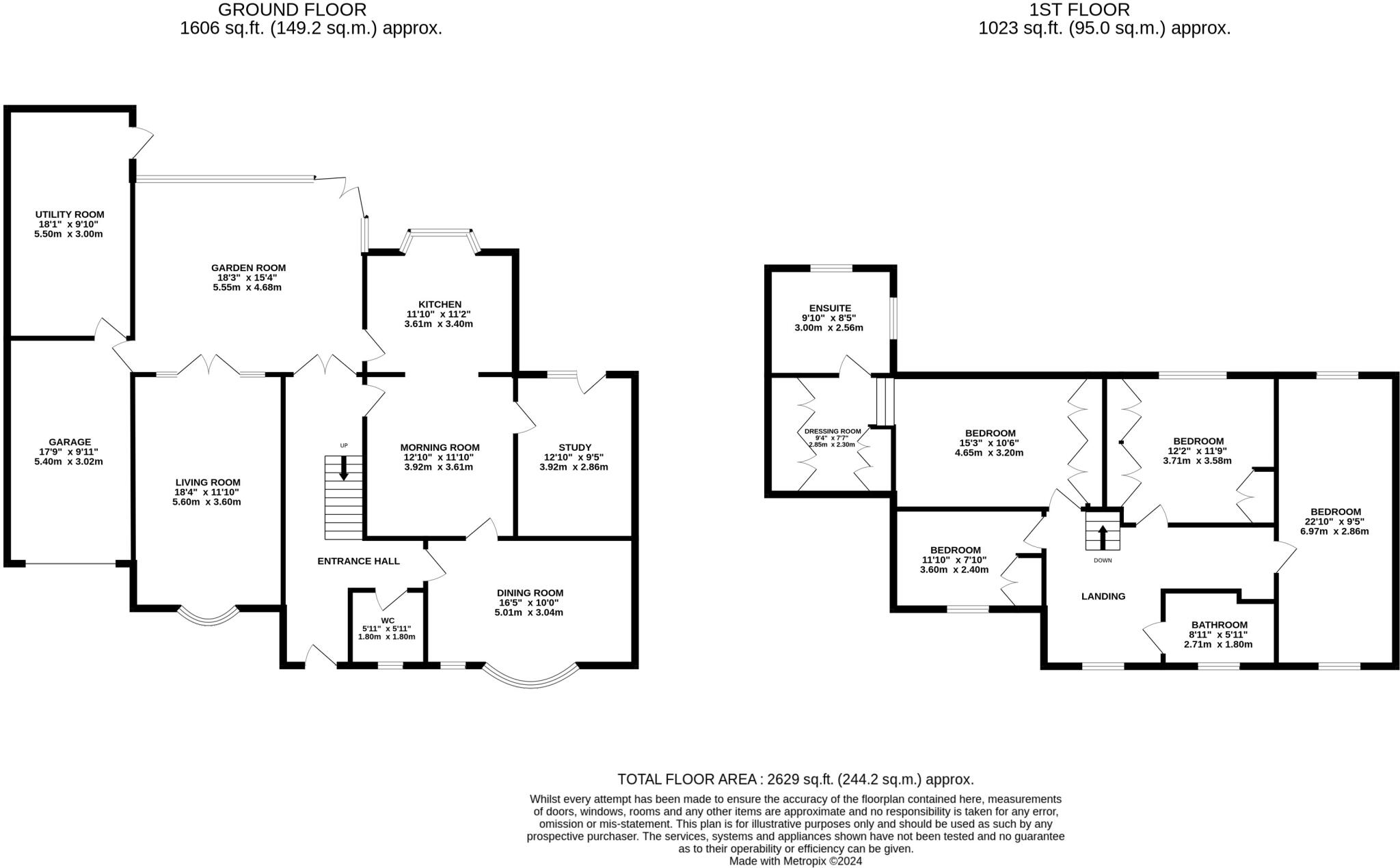 Clifford Road, Boston Spa, LS23 floorplan
