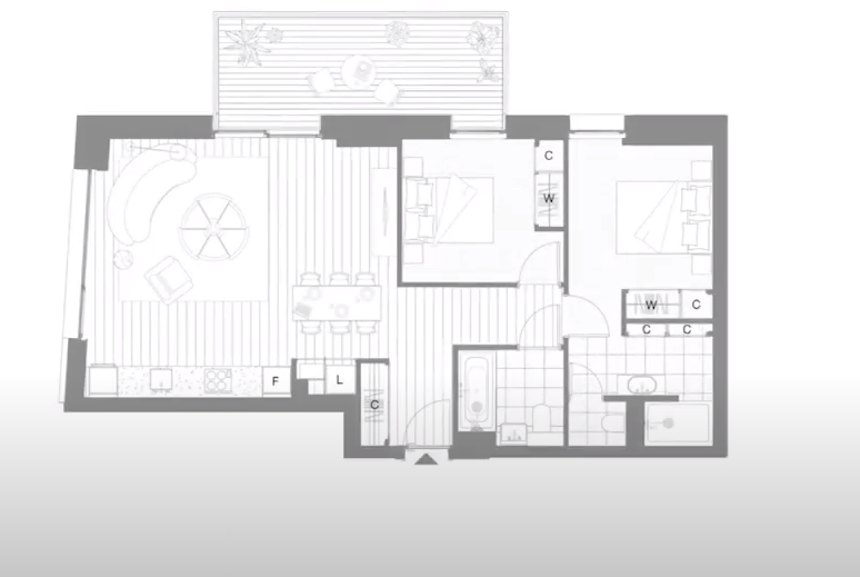Legacy Building, Viaduct Gardens, London floorplan