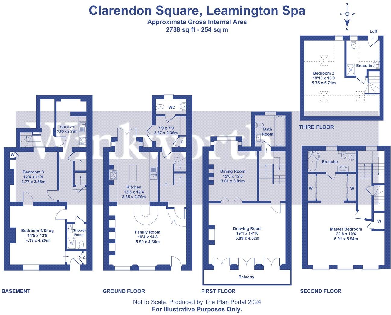 Clarendon Square, Leamington Spa, Warwickshire, CV32 floorplan
