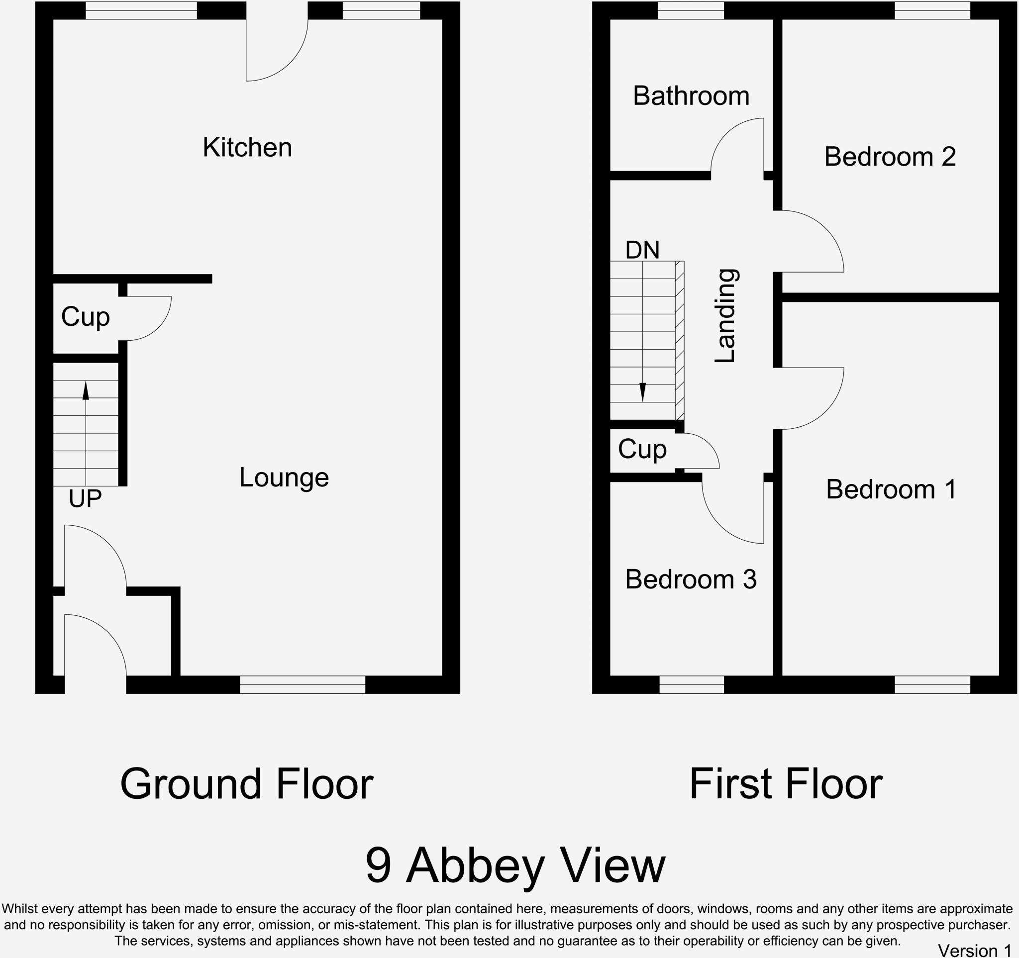Abbey View, Hexham floorplan