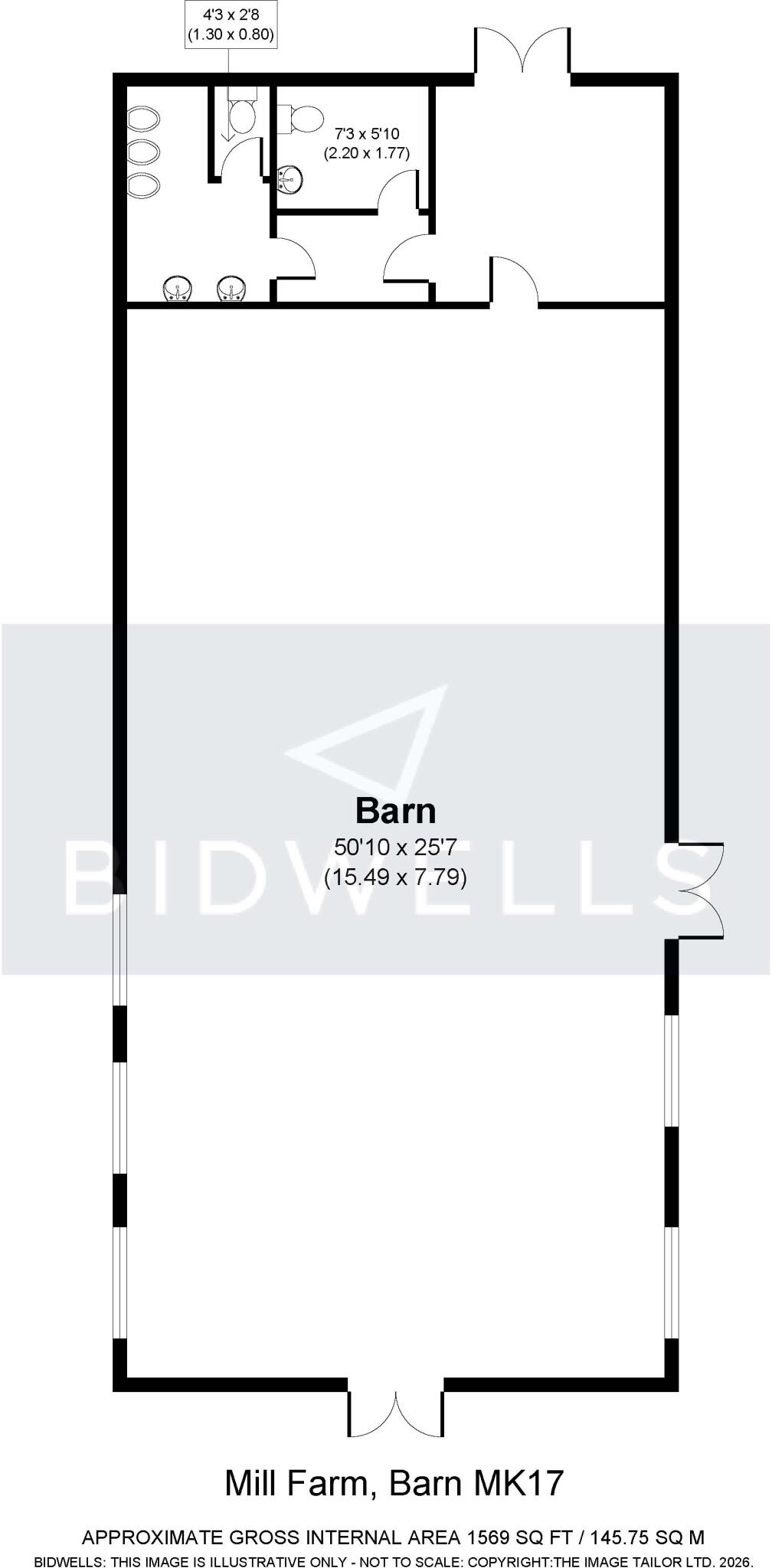 Broughton Road, Salford, Milton Keynes, Bedfordshire floorplan