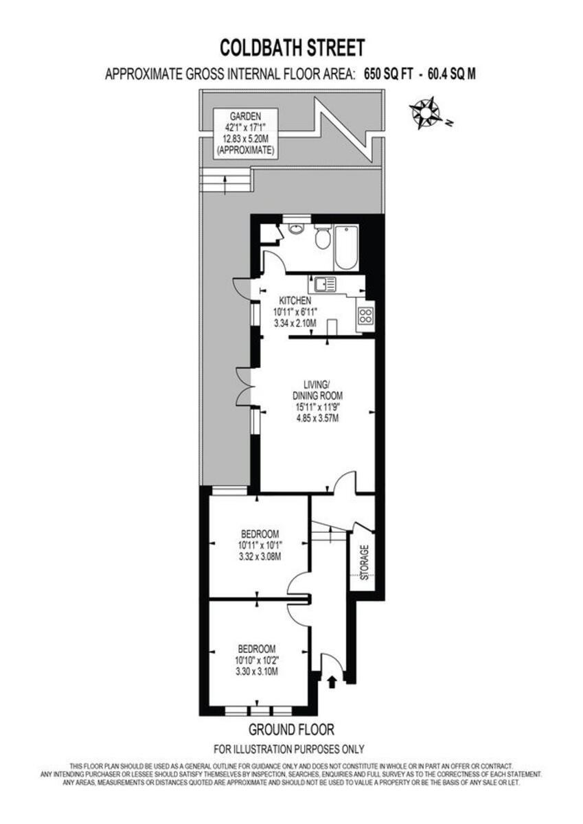 Coldbath Street, London SE13 floorplan
