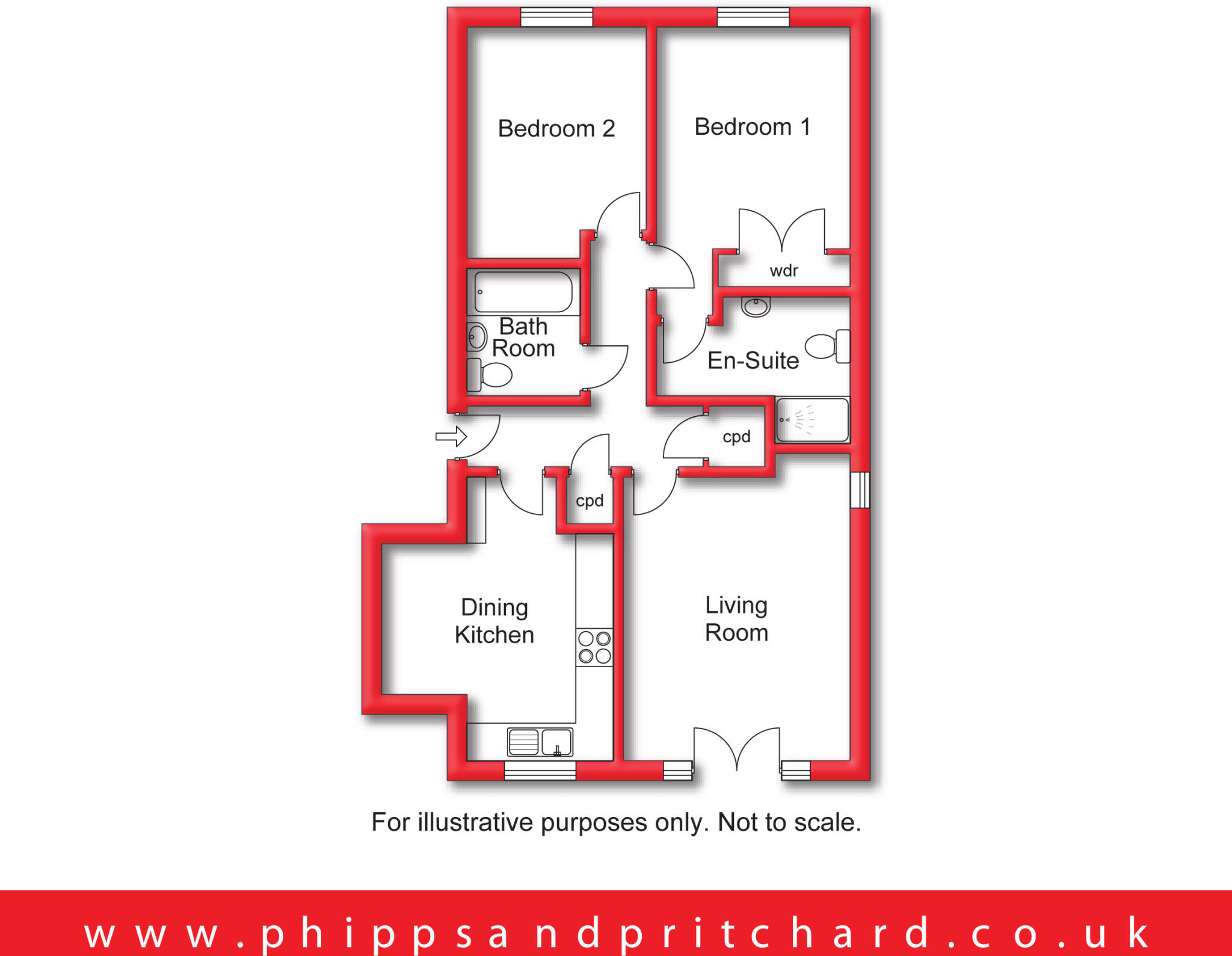 The Dell, Stourport-on-Severn, Worcestershire floorplan