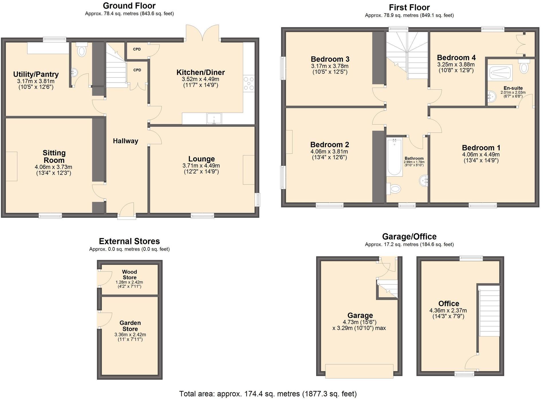 Chapel Street, Monyash, DE45 floorplan