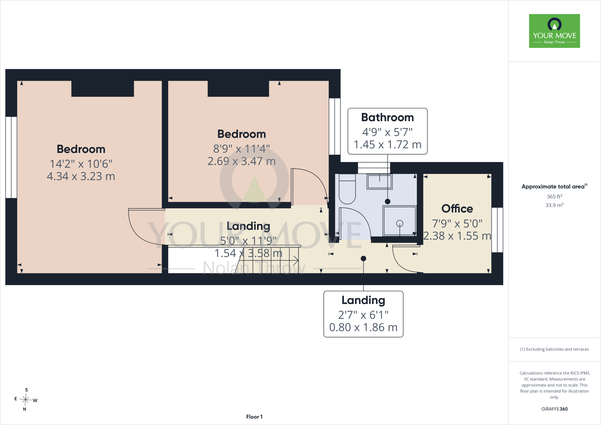 Monks Park Road, Abington, Northampton, NN1 floorplan