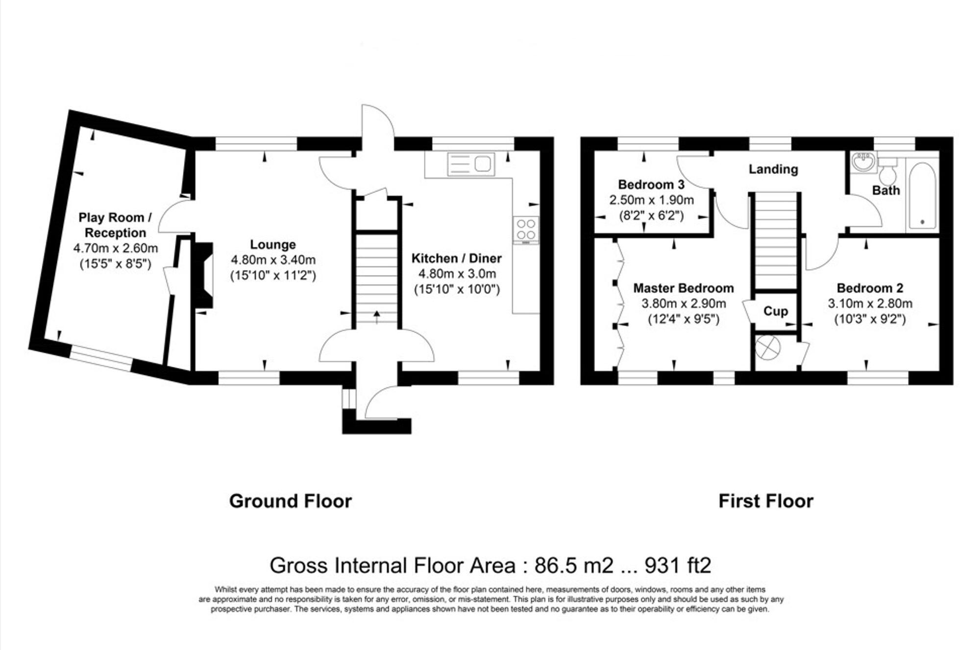Kensington Gardens, Billericay, CM12 floorplan