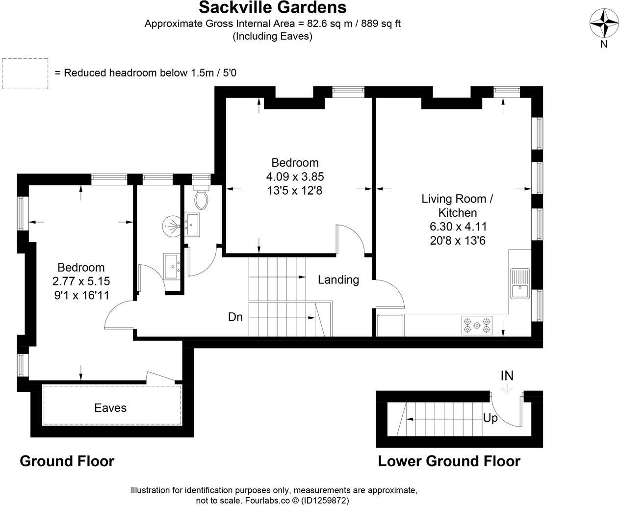 Sackville Gardens, Hove floorplan