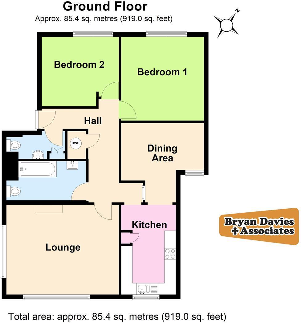 Garth Court, Abbey Road, Llandudno floorplan