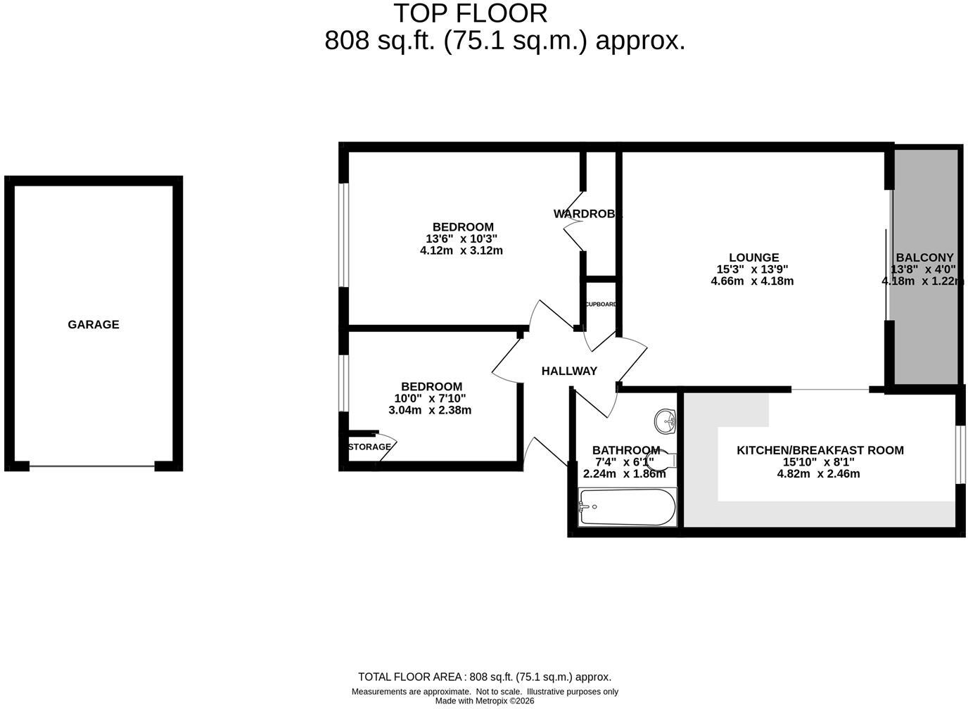 Broomwood Gardens, Pilgrims Hatch, Brentwood floorplan
