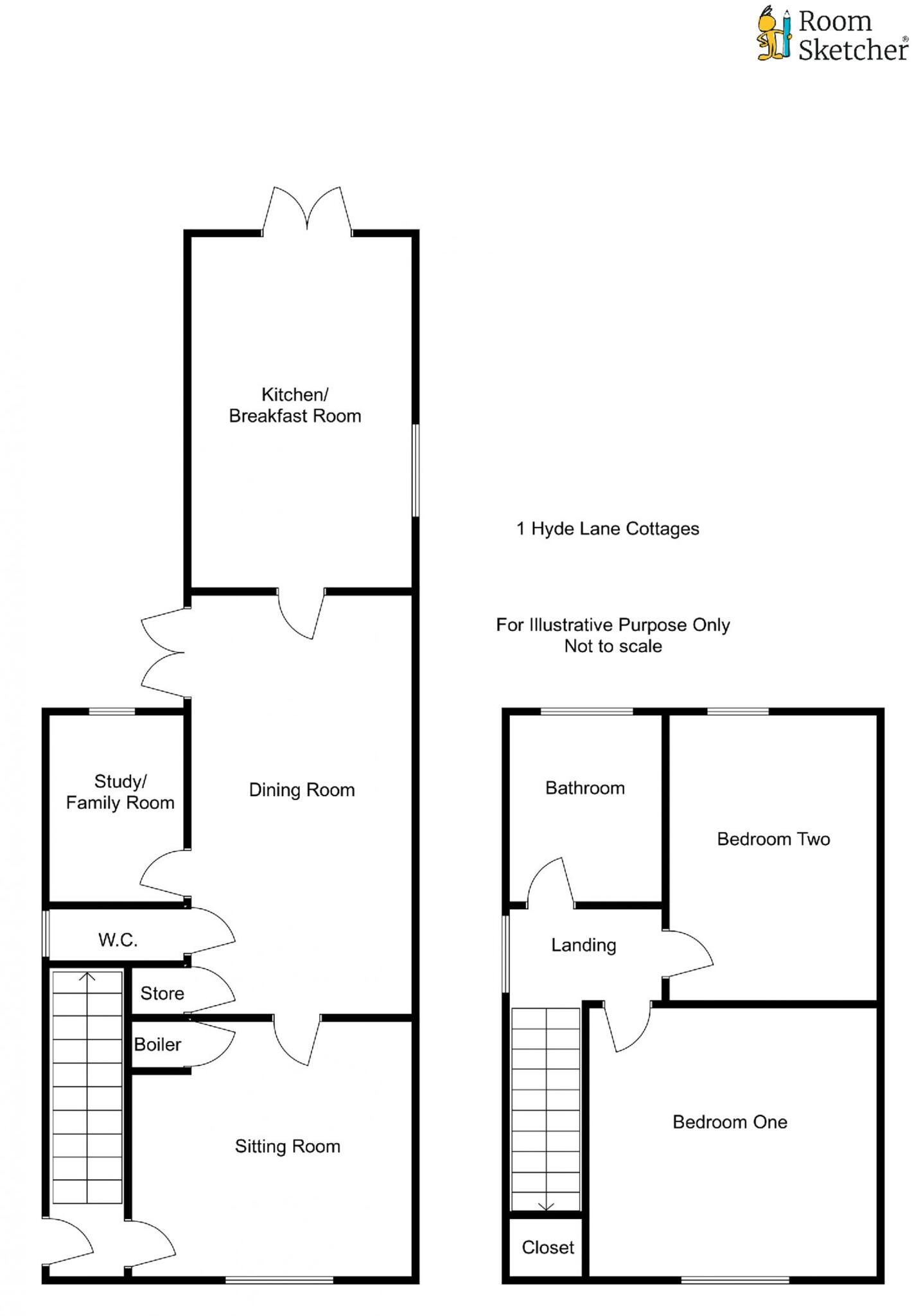 1, Hyde Lane Cottages, Foscott, Buckingham floorplan